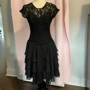 LATE EDITION LTD Black holiday dress.  Size 10.